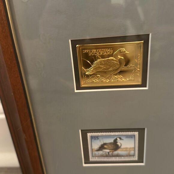 Robert Hautman 1997 1998 FEDERAL DUCK STAMP PRINT Signed executive gold medallio - Picture 5 of 11